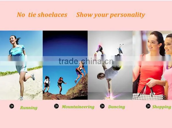 2015 wholesale popular no tie Elastic Lace lock shoelace