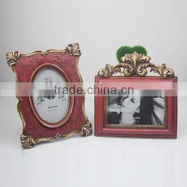 Resin crafts Xiamen supplier vermilion photo frame