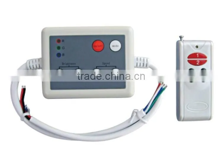 DC12V~24V 6-key plastic shell RF wireless film remote controller/Dimmer for led strip light