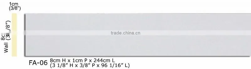 PU High Quality Good price beautiful decorative Polyurethane waterproof baseboard moldings
