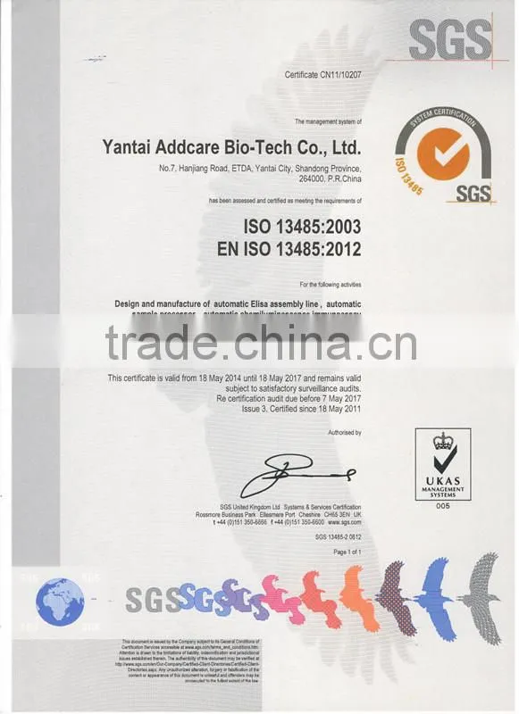 minimedical clinic elisa HIV test equipment