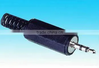 2.5mm mono plug brass material nickel plating