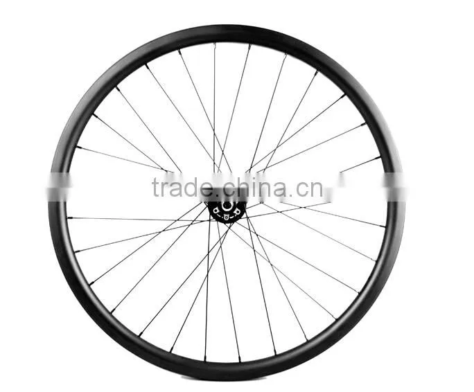26ER Carbon wheels mtb clincher disc hubs in UD matt finish