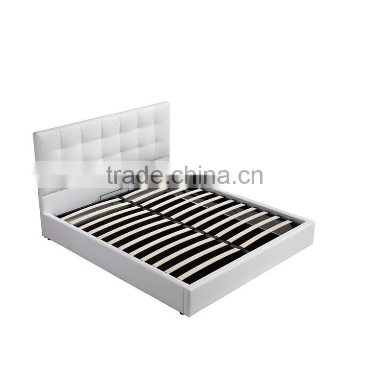Home Furniture Prado Gas Lift Ottoman faux leather Storage Bed
