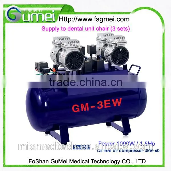 dental air compressor mini air compressor 1.5HP/1090W 60L