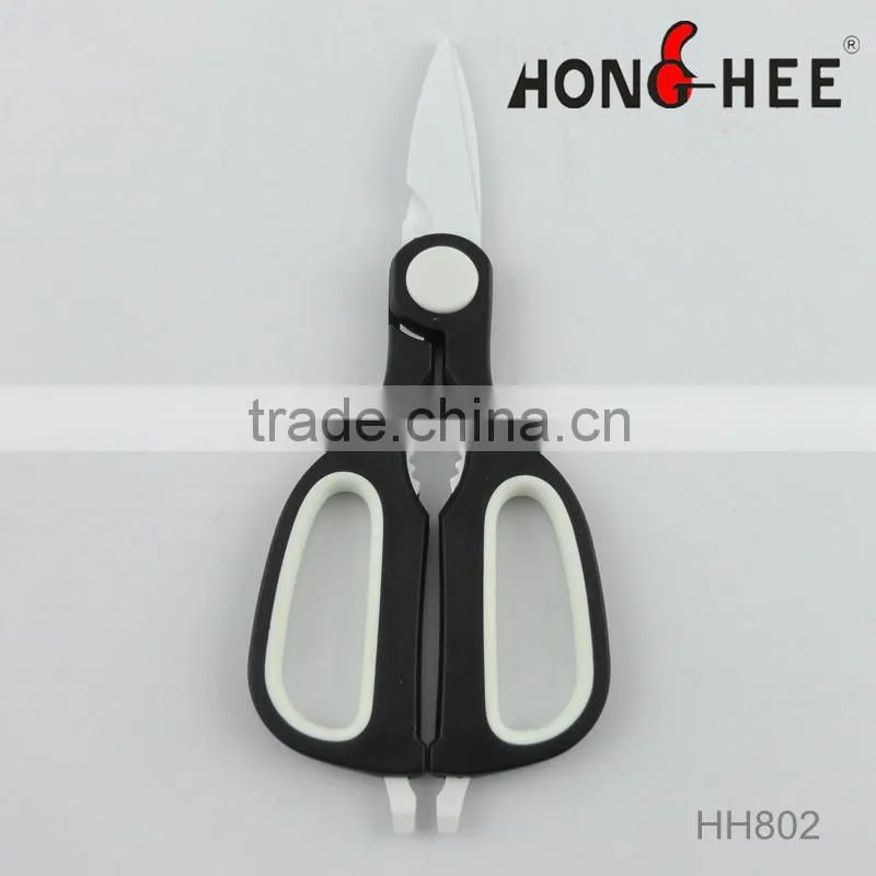 Multi purpose non-stick paint scissors with nut cracker amd can opener