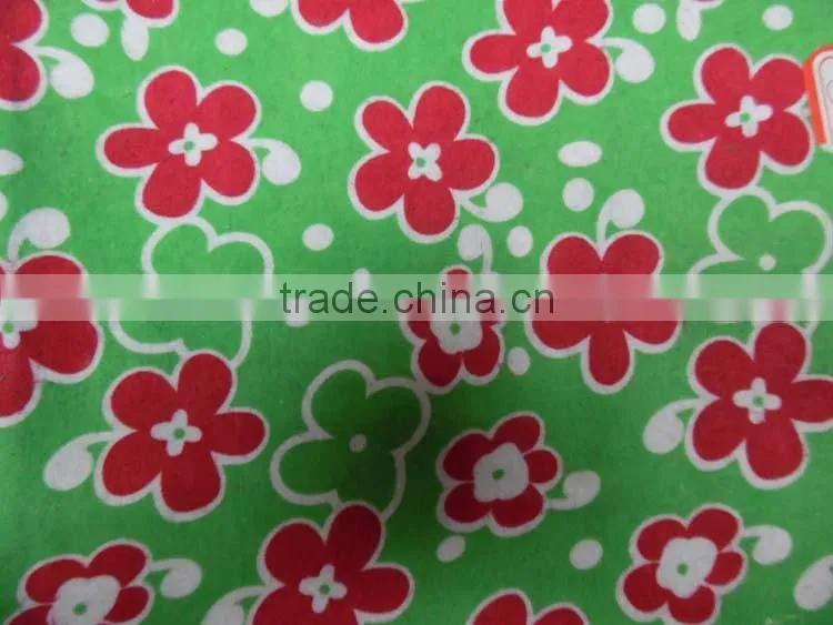 TC flower printed flannel bedsheet stocklot for kids