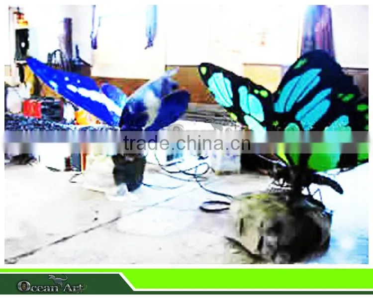 Theme park mechanical insects butterfly