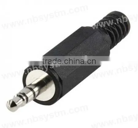 3.5mm stereo plug male with plastic tail