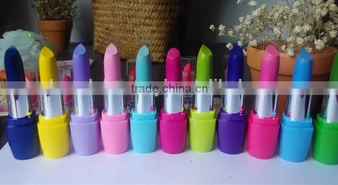 Wholesale High Quanlity Sexy Safe Black Purple Colors Brands Natural Matte Waterproof Lipstick