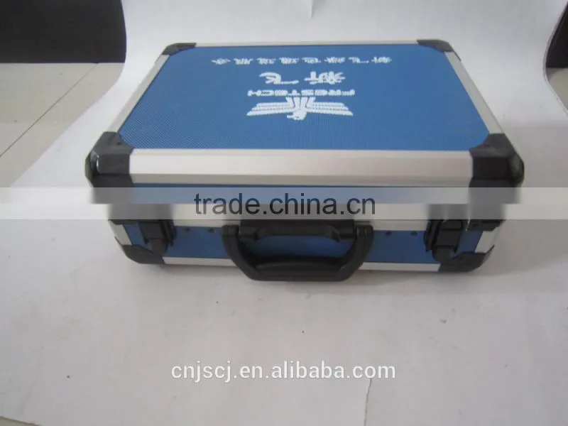 Customized Blue Multi Function Aluminum tool case,instrument case,permanent protection