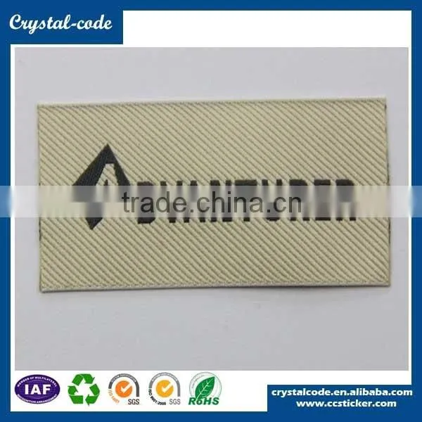 Hot selling main neck clothing size double-sided adhesive woven sticker