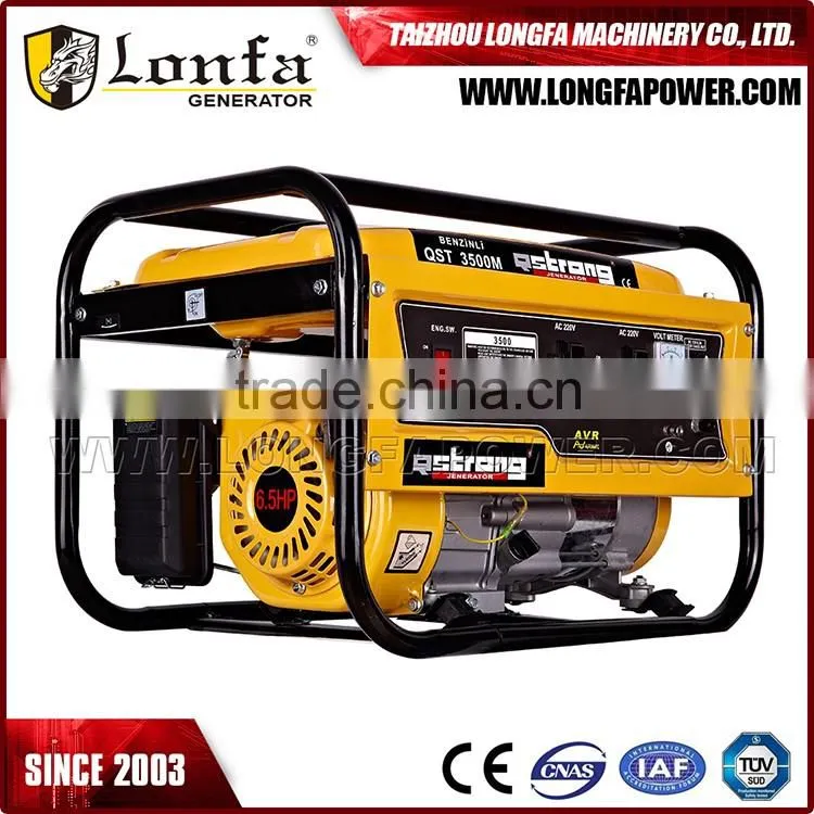 LongFa Taizhou China Petrol Generator Portable Generator 3KW Electric Start
