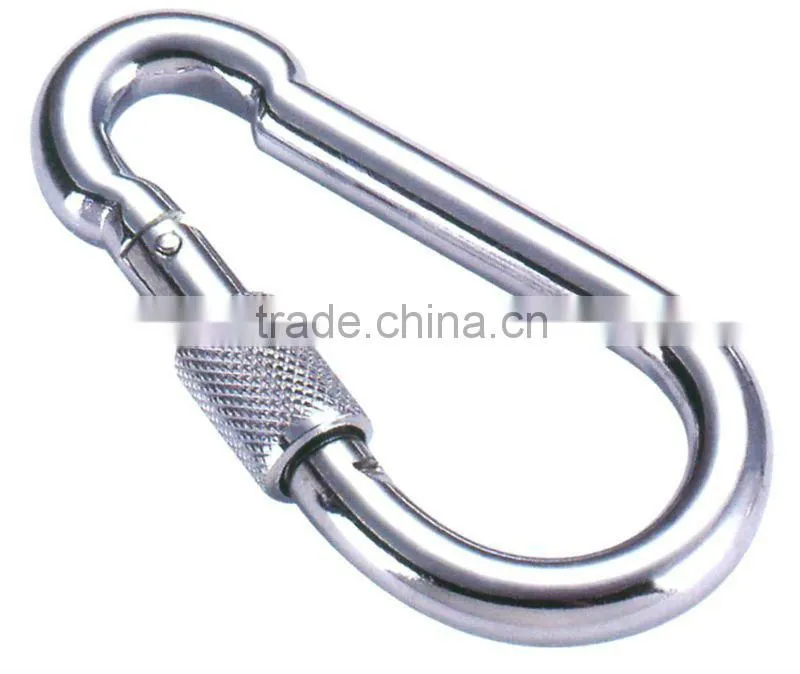 Small Steel Spring Snap Hooks