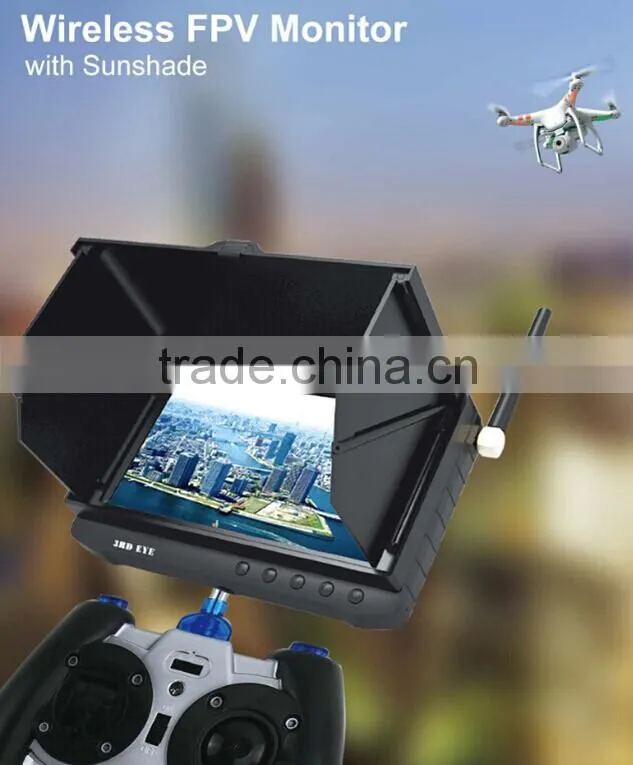 C491 New generation RC hobby FPV LCD Monitor DV05S V2 Battery Powered HD LCD Screen for DJI/Helicopter