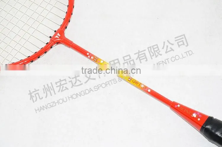 GX-T03 RED high quality steel kids new sport toys badminton racket/racquet
