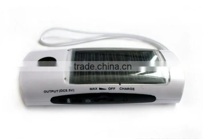 New Arrival solar power bank charger led torch light portable power bank solar