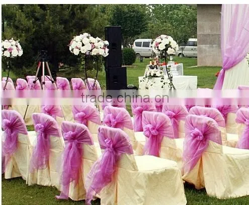 organza wedding chair cover chair hood
