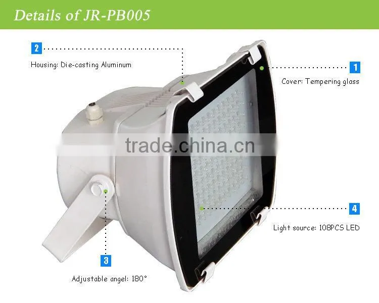 10-12 hours/day, 3~5 backups for overcast sky days led solar flood light