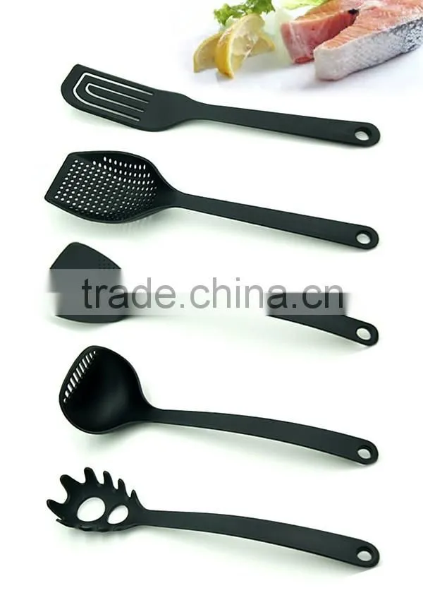 5PC Cheap Price Heat Resistant Food Grade Nylon Kitchen Utensil Set, Nylon Kitchen Tools Set