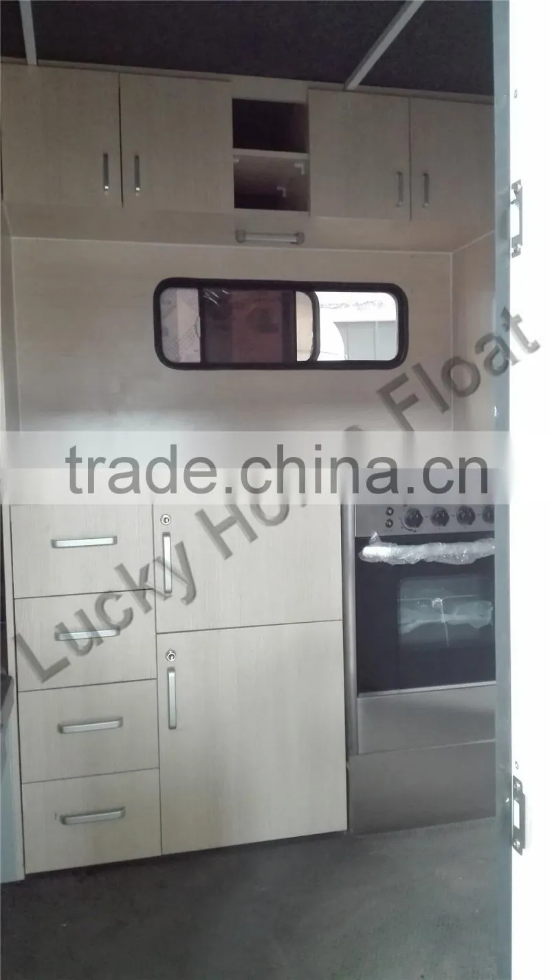 Deluxe horse floats with living quarters for sale