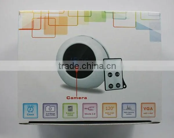 Mini Alarm Clock Camera Motion Detection DVR Video Recorder Clock Camera