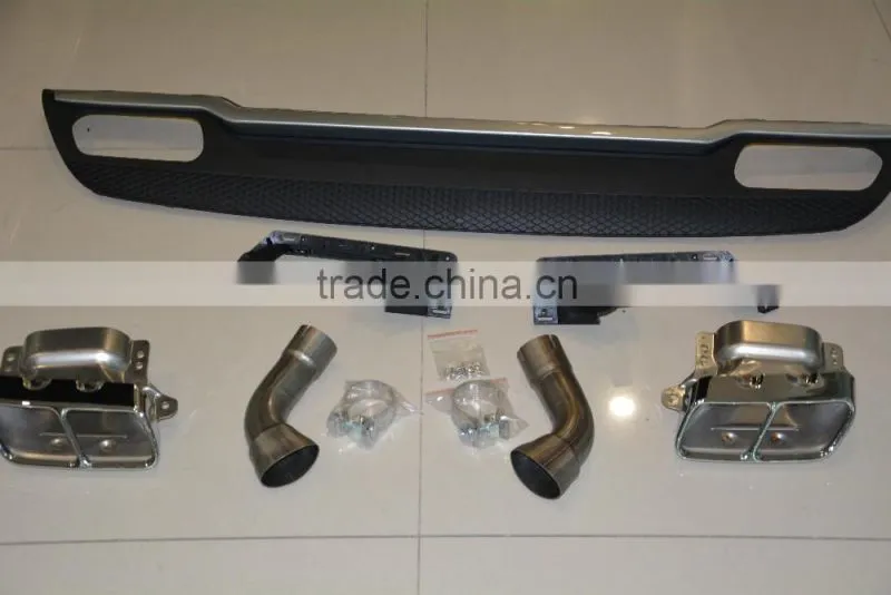 Rear diffuser kits for Mercedes Benz W176 A45 A180 A200 A250 with muffler