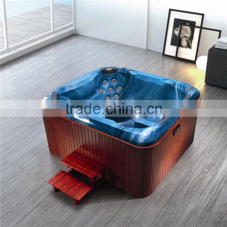 Hot Tub,Spa Hot Tub,Rectangular Hot Spa Tub for 4 adults massage