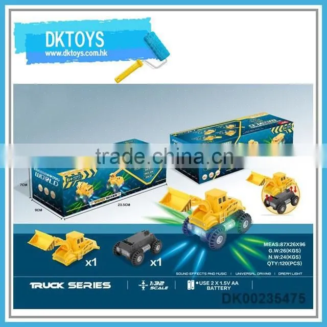B/O military bump&go command truck toy with light and music