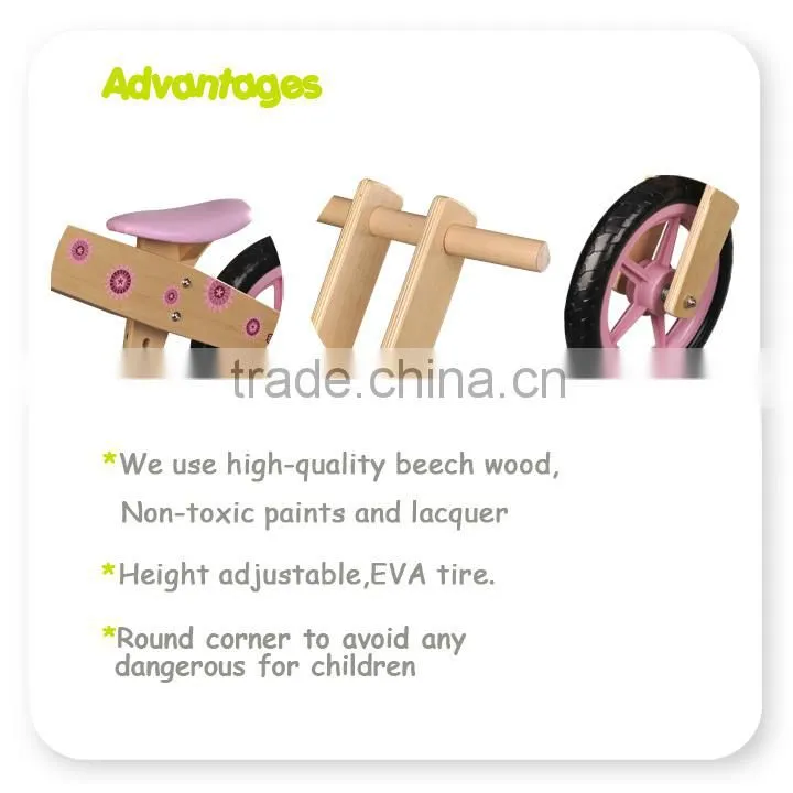 12inch Kids Balance Wooden Bike