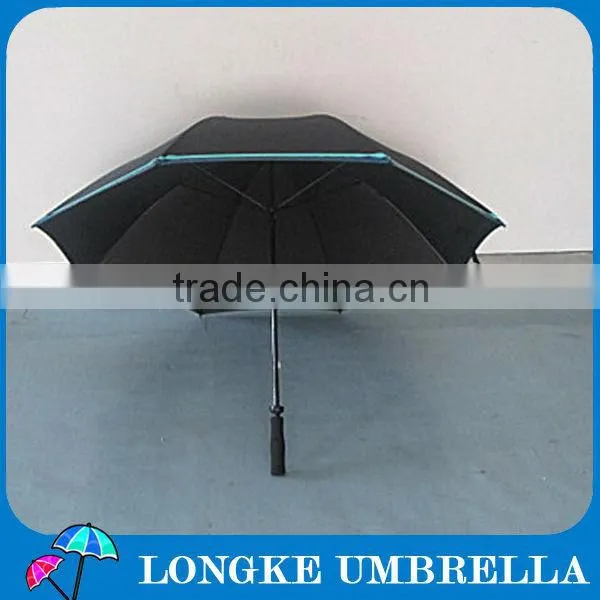 high quality Windproof Golf Umbrella/fiberglass golf umbrella