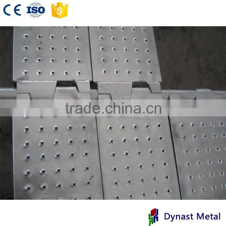USA standard ISO used for types of cuplock scaffolding 9 inch width Q235 hot dip galvanized scaffolding steel plank walk board