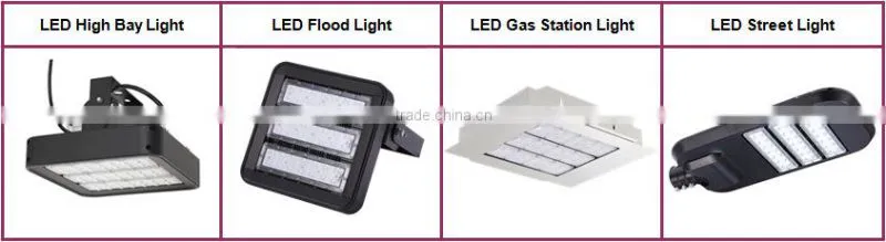 UL DLC 5 Years Warranty 265W Parking Lot LED Lights for 1000W Replacement