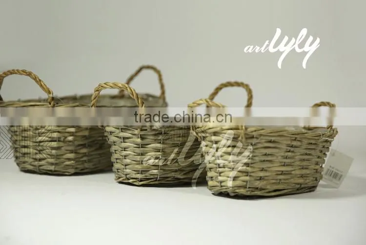 wicker small decorative flower pots wholesale