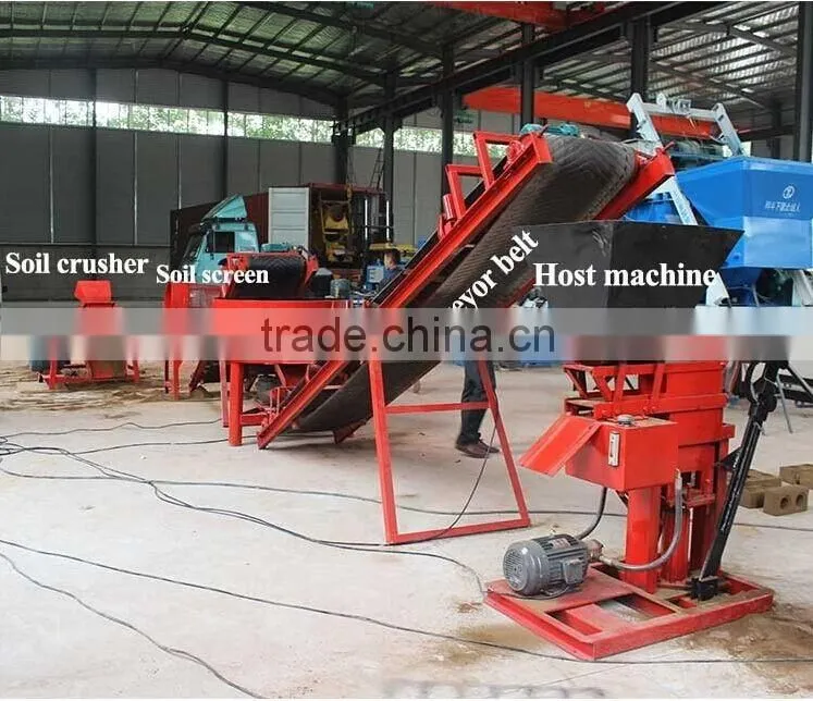 hand press soil brick making machine clay interlocking pavers production price for sale