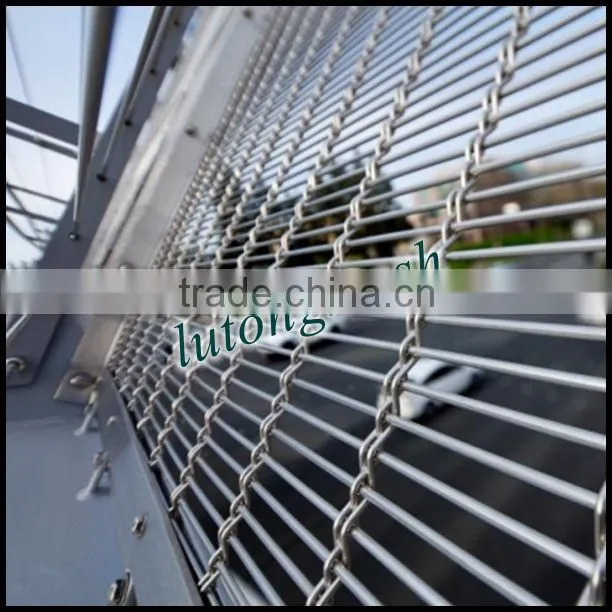 Anping lutong mesh stainless steel decorative panels for building decoration