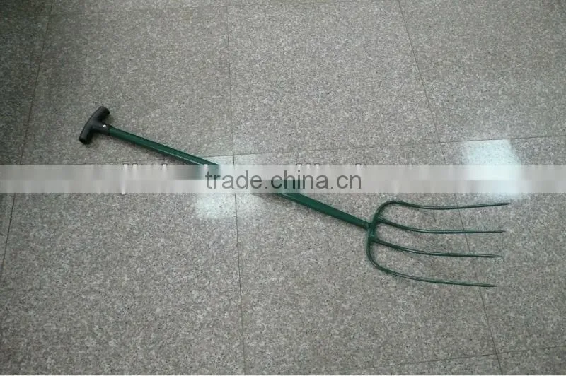 Forged garden fork with steel handle F301C-MT
