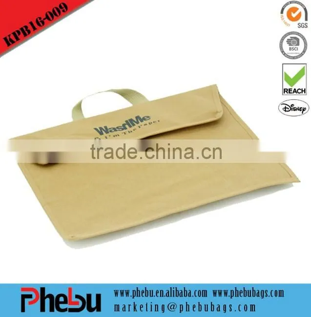 2016 newest kraft paper pen bags pencil storage case(KPB16-010)