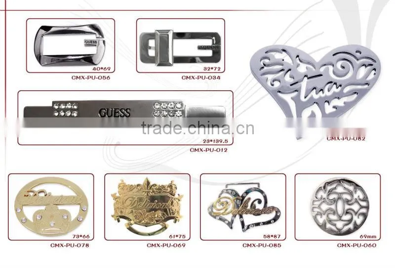 UK custom high quality shiny silver adjustable pin buckle
