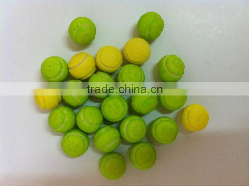 Tennis Shape Fruit Flavored Bubble Gum / Chewing Gum Sweets