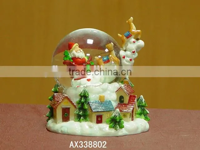 Plastic snow globe home decor promotion gifts polyresin craft Snow globe,oem craft