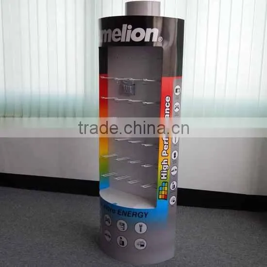 Pos custom printed decorative and fancy retail sport bottles cardboard display