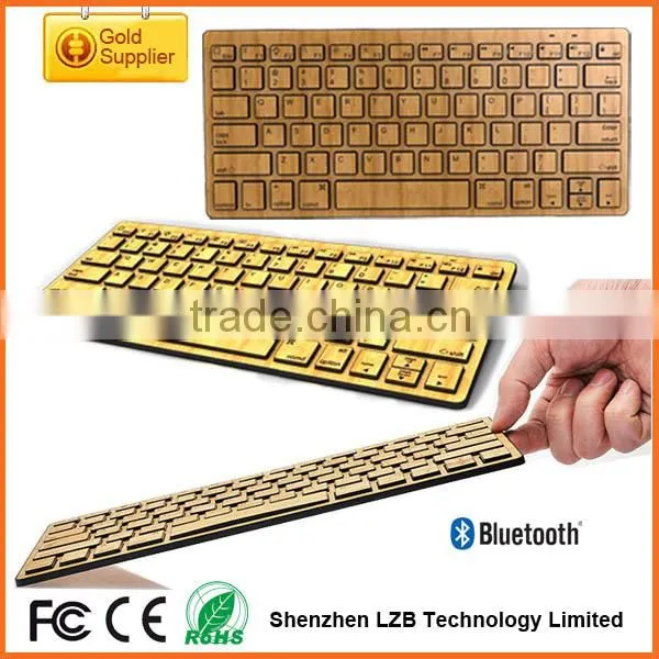 Bamboo keyboard, bamboo bluetooth keyboard for iphone/ipad/tablet