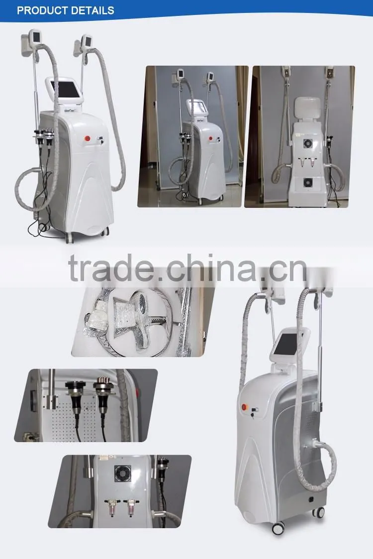 2017 Hottest wholesale cryo + cavitation + RF technologies vertical cooltech fat freezing machine