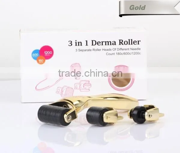 Arm hair loss therapy home micro needling dermaroller 3 in 1