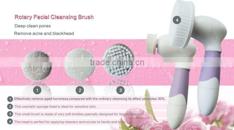 Factory Directly sale portable handy electric soft massage facial brush , cleansing body & face brush