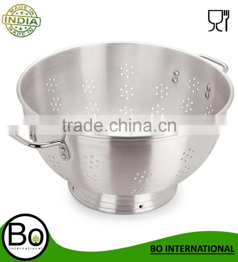 Stainless Steel Aluminium Heavy Duty Cookware Frypan Long Handle