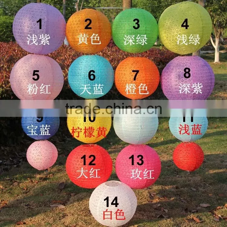 Fashion design various colors decorative paper lantern for sale