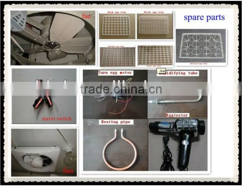 CE Approved Full automatic industrial best price chicken, duck, quail egg incubation machine for sale CE approved YZITE-22