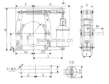 Electronic hydraulic brake -YWZ3 series